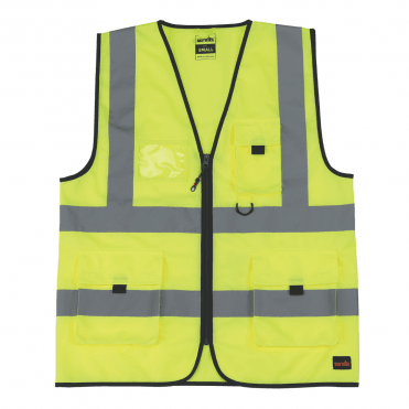 High Visibility Yellow Technical Vest - Various Sizes