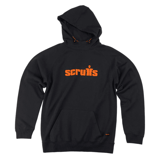 Scruffs Tamworth Black Logo Hoodie - Various Sizes