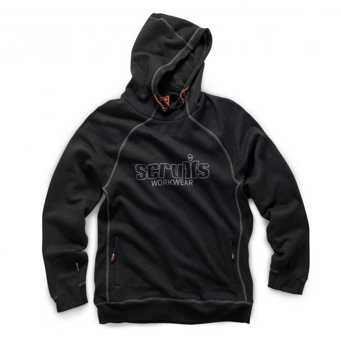 Scruffs Trade Black Work Hooded Sweatshirt