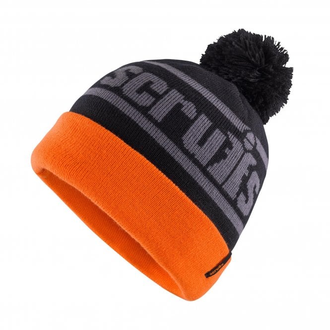 Scruffs Trade Bobble Hat Black/Orange