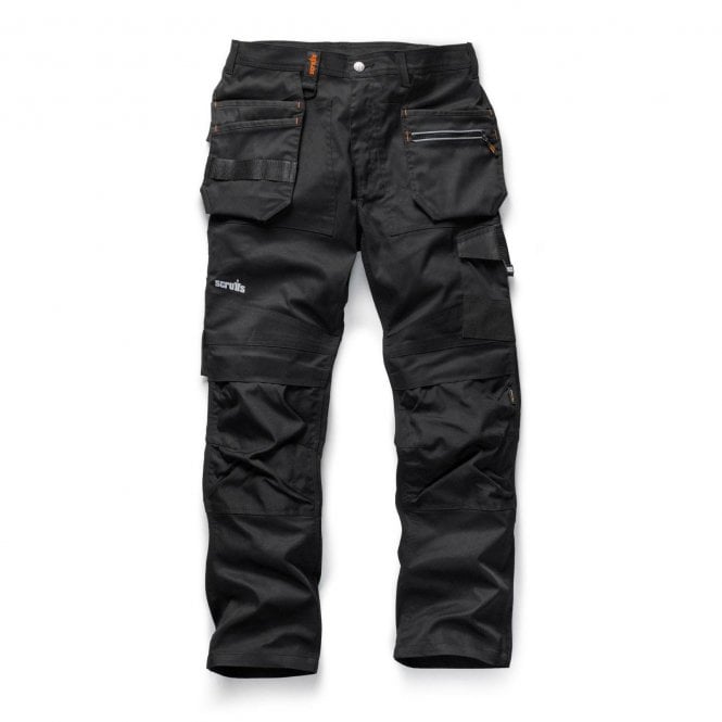 Scruffs Trade Flex Black Slim Fit Work Trousers