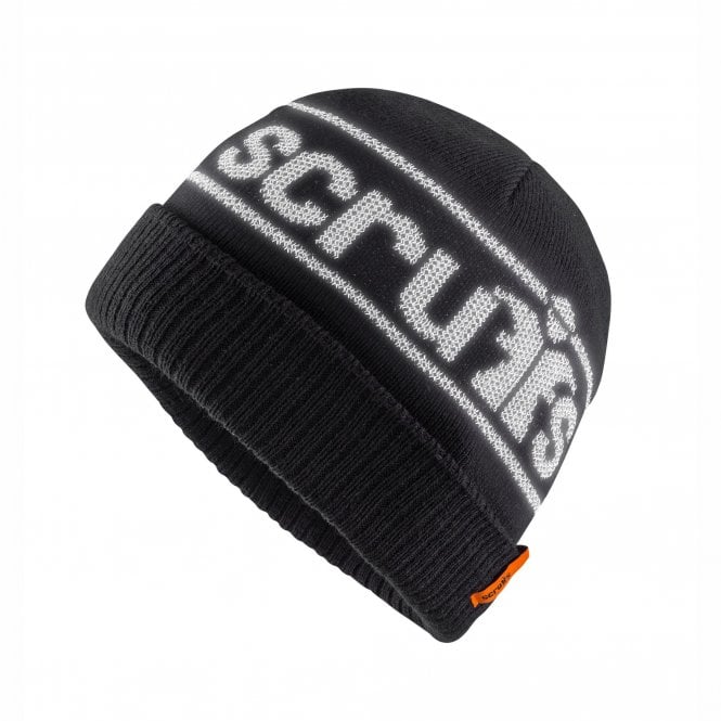 Scruffs Trade Reflective Beanie Hat Black