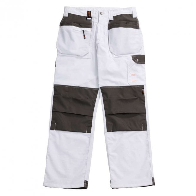Scruffs White Worker Plus Trouser