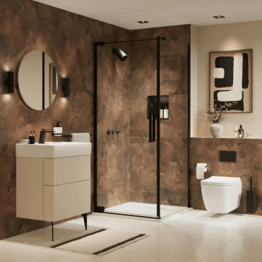 Bronze Smoke Hydrocore Waterproof Shower Wall Panel - SW89