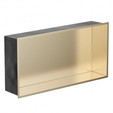 Brushed Brass 610mm x 305mm x 120mm Rectangular Integrated Niche