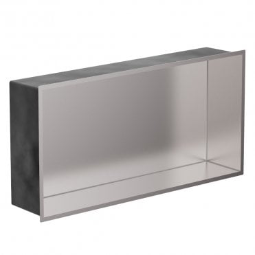 Brushed Stainless 610mm x 305mm x 120mm Rectangular Integrated Niche