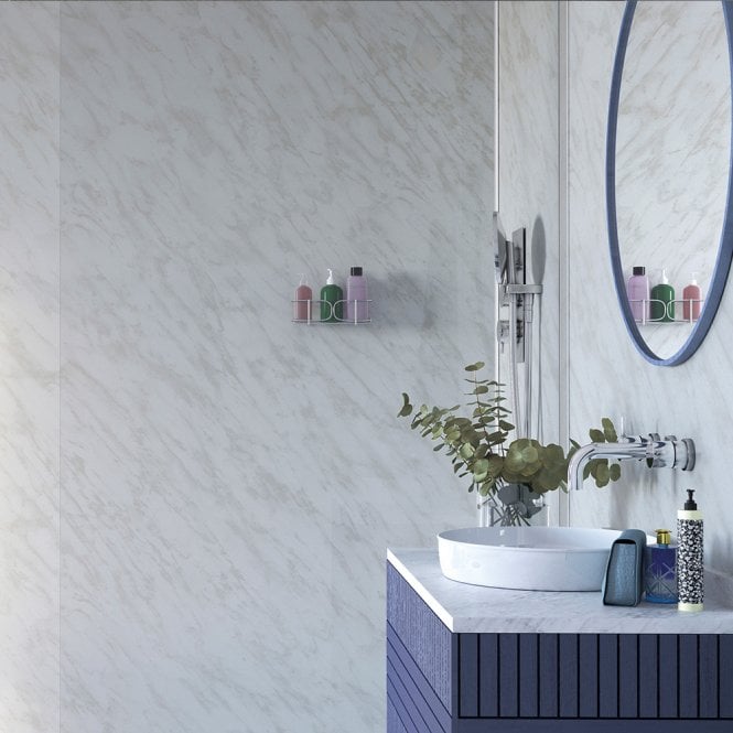 Showerwall Carrara Marble Laminate Shower Wall Panel - SW39