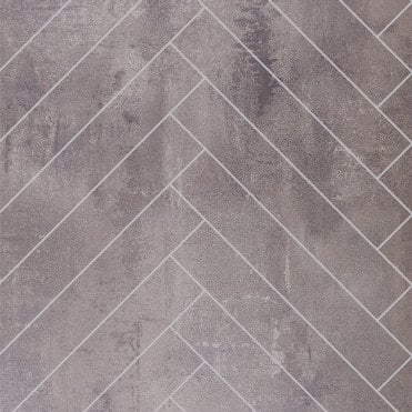Cement Herringbone Laminate Shower Wall Panel - 2400 x 600mm ProClick - SWT04