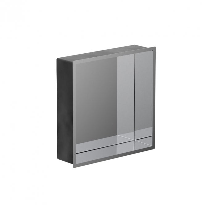 Showerwall Chrome 305mm x 305mm x 80mm Square Slimline Integrated Niche