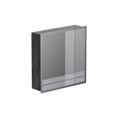 Chrome 305mm x 305mm x 80mm Square Slimline Integrated Niche