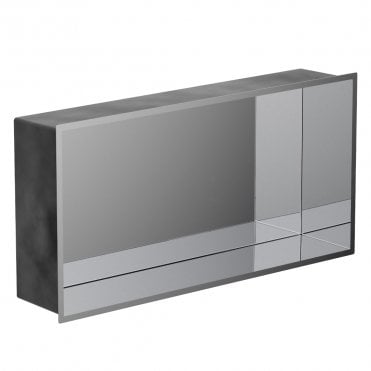 Chrome 610mm x 305mm x 120mm Square Integrated Niche