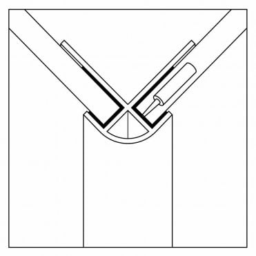 Compact Tile Panel - External Corner 3mm 2450mm