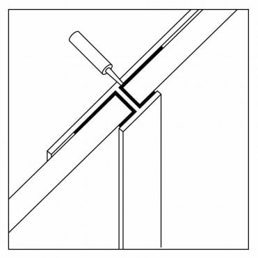 Compact Tile Panel - Joining Trim 3mm 2450mm