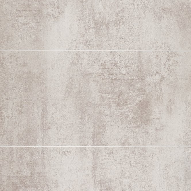 Showerwall Concrete Rectangle Tile Laminate Shower Wall Panel - 2400 x 600mm ProClick - SWT09