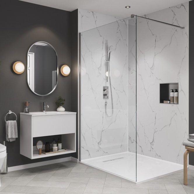 Showerwall Glacier Marble Laminate PLY Shower Wall Panel  - SW87