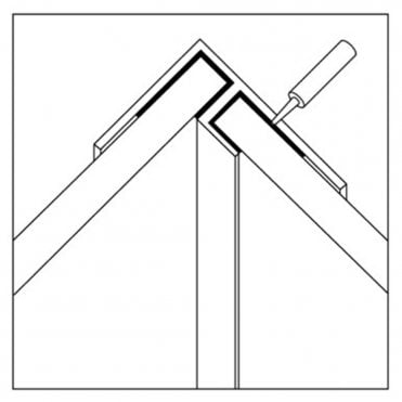 Laminate External Corner Profile 2450mm Length