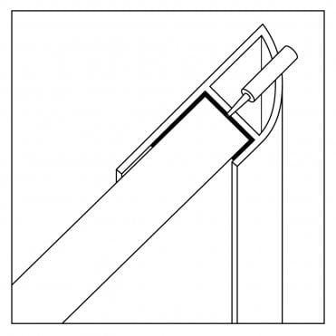 Laminate Quadrant End Trim 2450mm Length