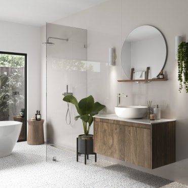 Latte Acrylic Shower Wall Panel + Kit - SWA24