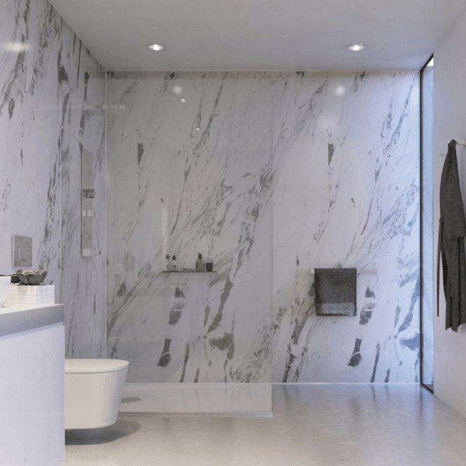 Showerwall Lightning Marble Hydrocore Waterproof Shower Wall Panel - SW51