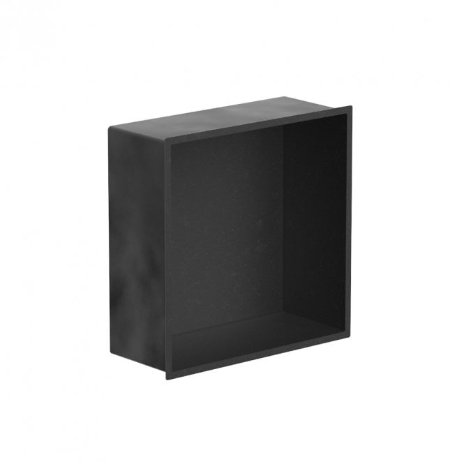 Showerwall Matt Black 305mm x 305mm x 120mm Square Integrated Niche
