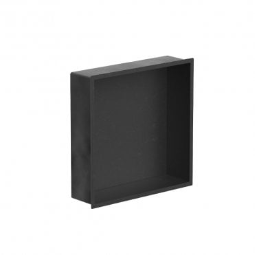 Matt Black 305mm x 305mm x 80mm Square Slimline Integrated Niche