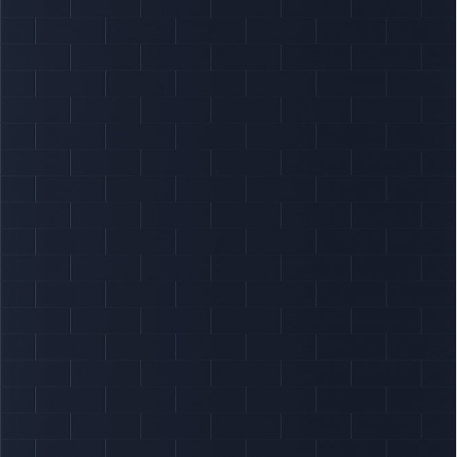 Showerwall Midnight Blue Compact Tile Effect Wall Panel 2440mm x 1220mm - SWCT03