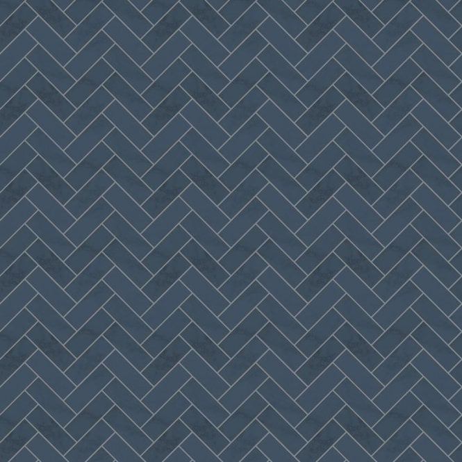 Showerwall Navy Herringbone Acrylic Shower Wall Panel + Kit - SCA16