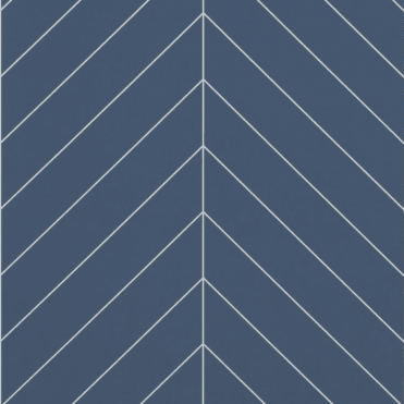 Nordic Blue Satin Chevron Laminate Shower Wall Panel - 2400 x 600mm ProClick - SWT15