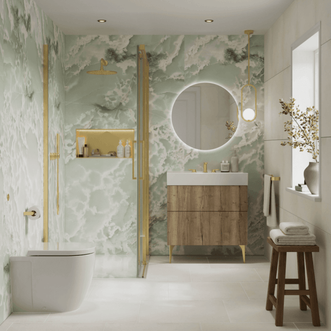 Showerwall Onyx Mist Hydrocore Waterproof Shower Wall Panel - SW96