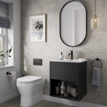 Quartz Grey Laminate MDF Shower Wall Panel  - SW84