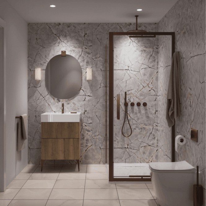 Showerwall Roma Marble Hydrocore Waterproof Shower Wall Panel - SW93