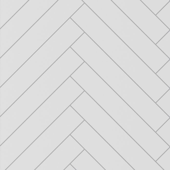 Showerwall Snow White Herringbone Laminate Shower Wall Panel - 2400 x 600mm ProClick - SWT02