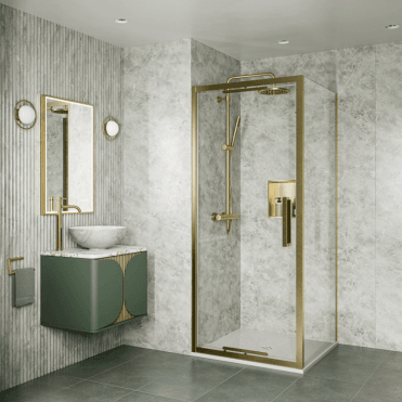 Tundra Marble Hydrocore Waterproof Shower Wall Panel - SW104