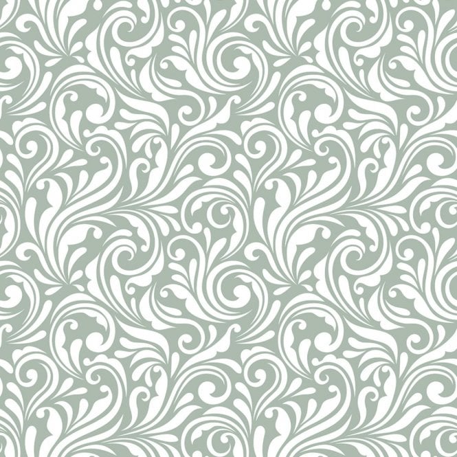 Showerwall Victorian Floral Sage Acrylic Shower Panel - SCA35