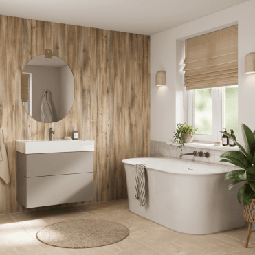 Weathered Pine Hydrocore Waterproof Shower Wall Panel - SW105