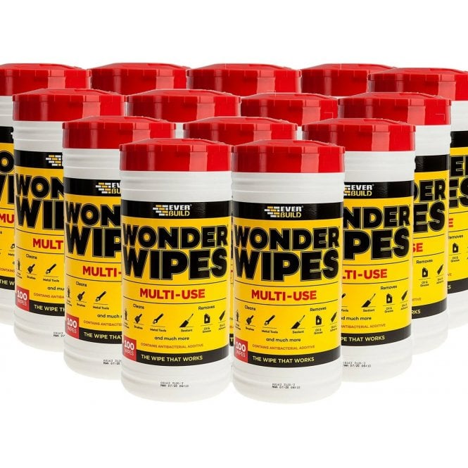 Sika 12 x Multi-Purpose Wonder Wipes - 100 Tub