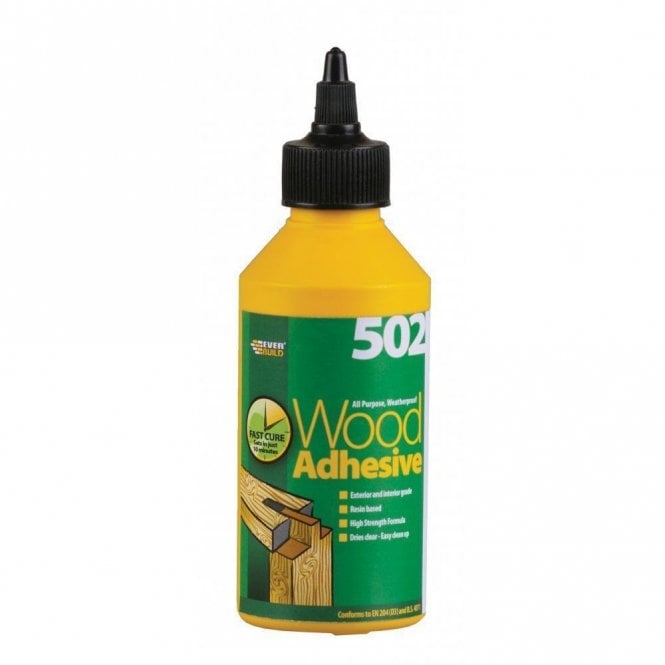 Sika 125ML 502 All-Purpose Weatherproof Wood Adhesive Dries Clear
