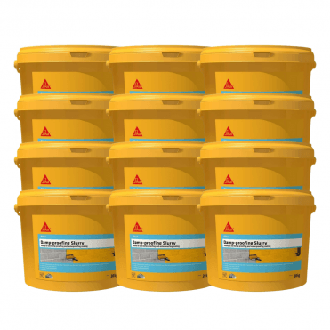 12x 20kg Damp Proofing Slurry Grey Tub