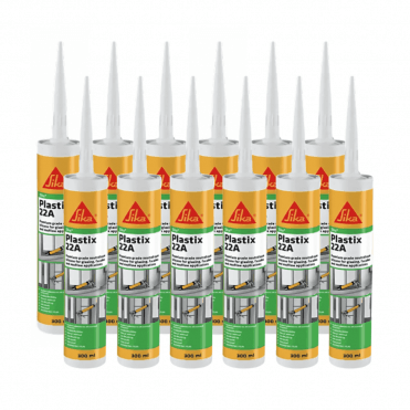 12x 300ml Plastix 22A Premium Grade Silicone Sealant - Translucent