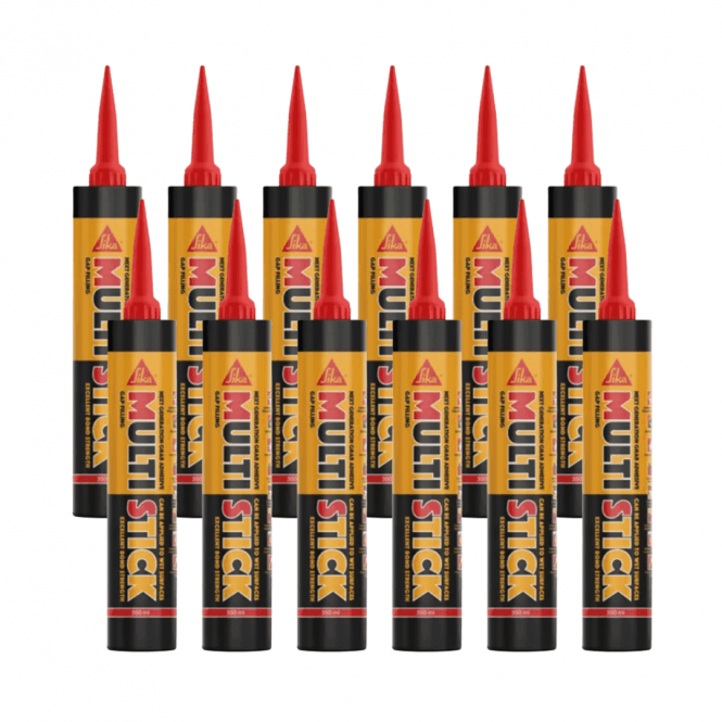 Sika 12x 350ml White Multi Stick Hybrid Polymer Adhesive