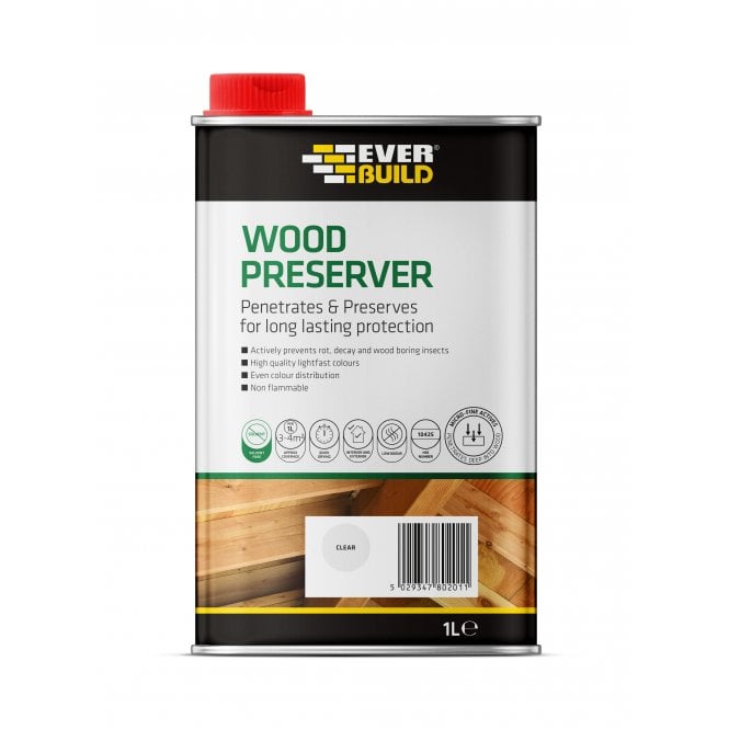 Sika 1L Clear Fast-Drying Wood Preserver