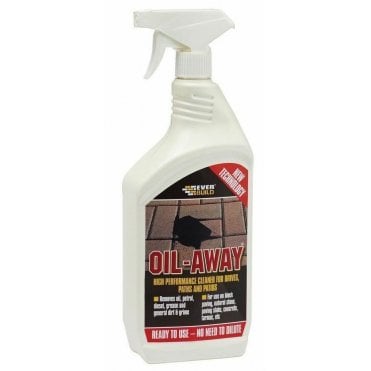 1L Oil Away Cleaner Drives Paths Patios Spray for Stone & Concrete