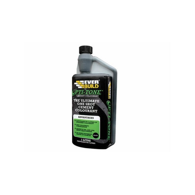Sika 1L Opti-Tone Cement Mortar Colourant Dye - Black Building Ad- Mix