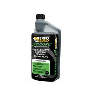 1L Opti-Tone Cement Mortar Colourant Dye - Black Building Ad- Mix