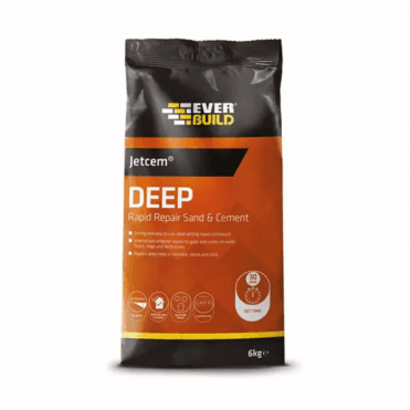 2 x 2kg Jetcem Deep Rapid Repair Sand & Cement, Grey