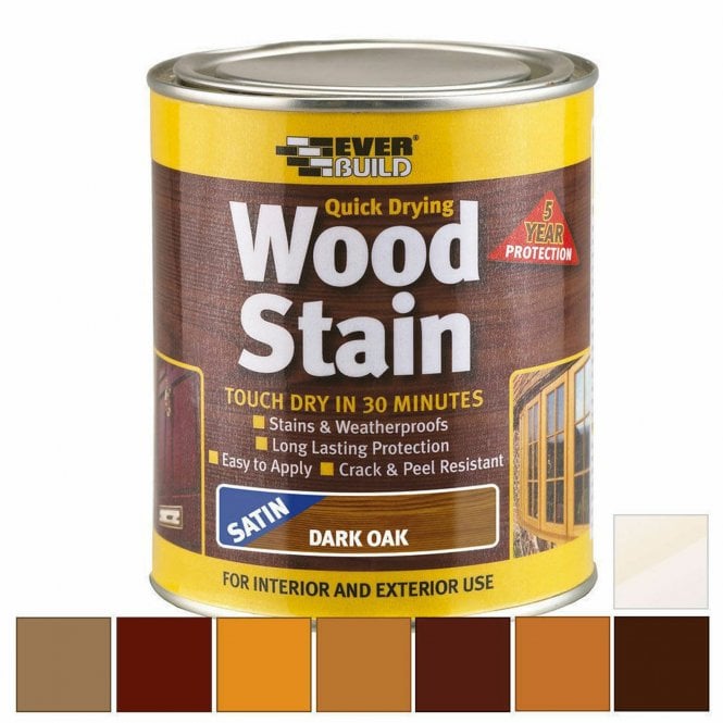 Sika 250ml/750ml Fast-Drying Wood Stain - Various Colours