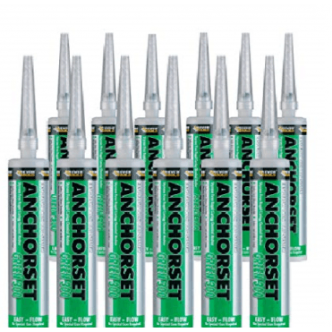 300mm Anchorset Green Chemical Anchor Concrete Masonry Resin Glue Box of 12