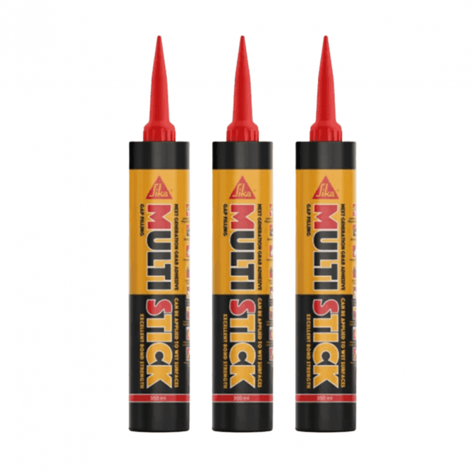 Sika 3x 350ml White Multi Stick Hybrid Polymer Adhesive