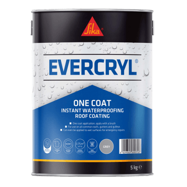 3x 5kg Grey Evercryl One Coat Roof Repair Compound