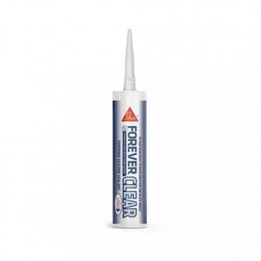 4x 295ml Forever Clear Anti-Mould Silicone Sealant - 10-Year Guarantee